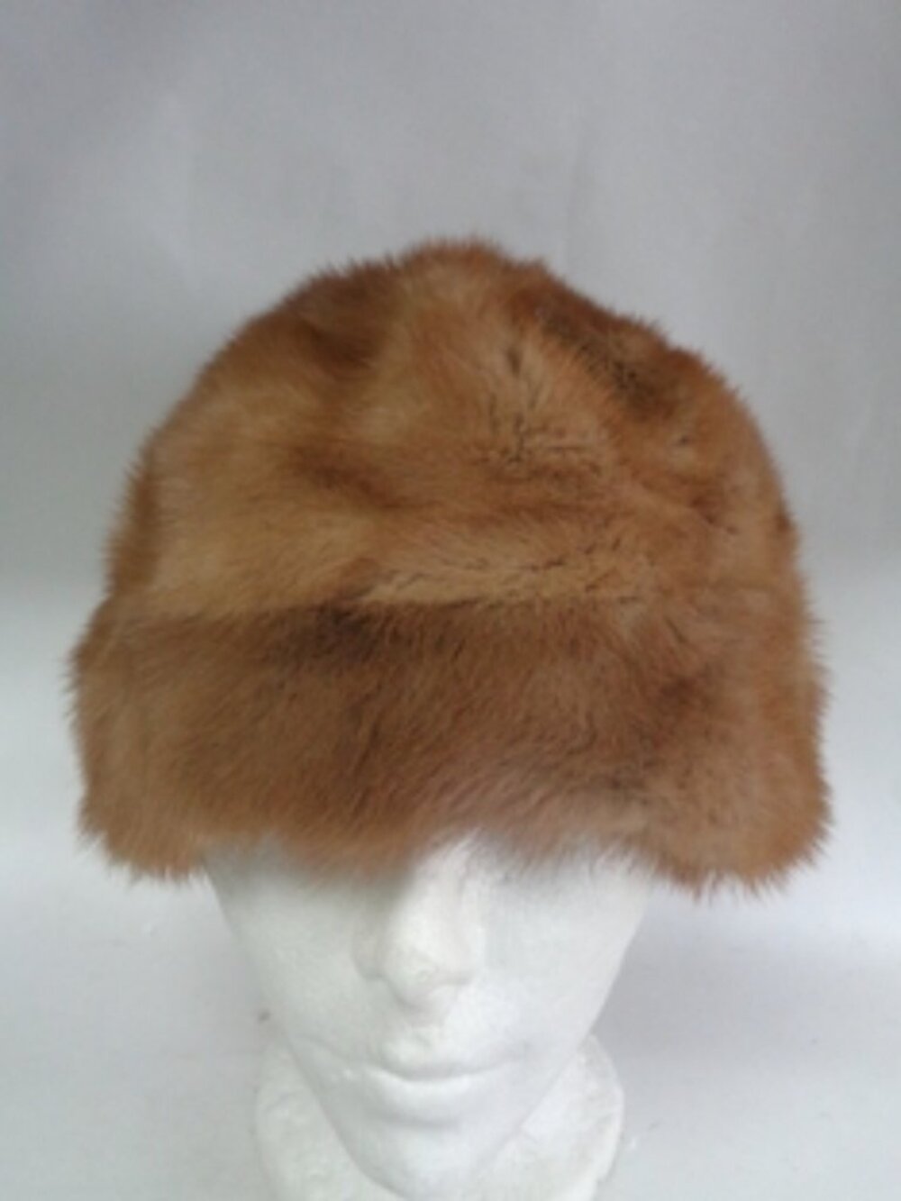 EXCELLENT CANADIAN PASTEL MINK FUR HAT CAP WOMEN WOMAN SIZE ALL